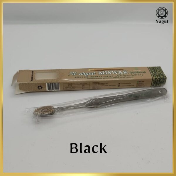 Al-Abyad Miswak Toothbrush with Black Silica Black
