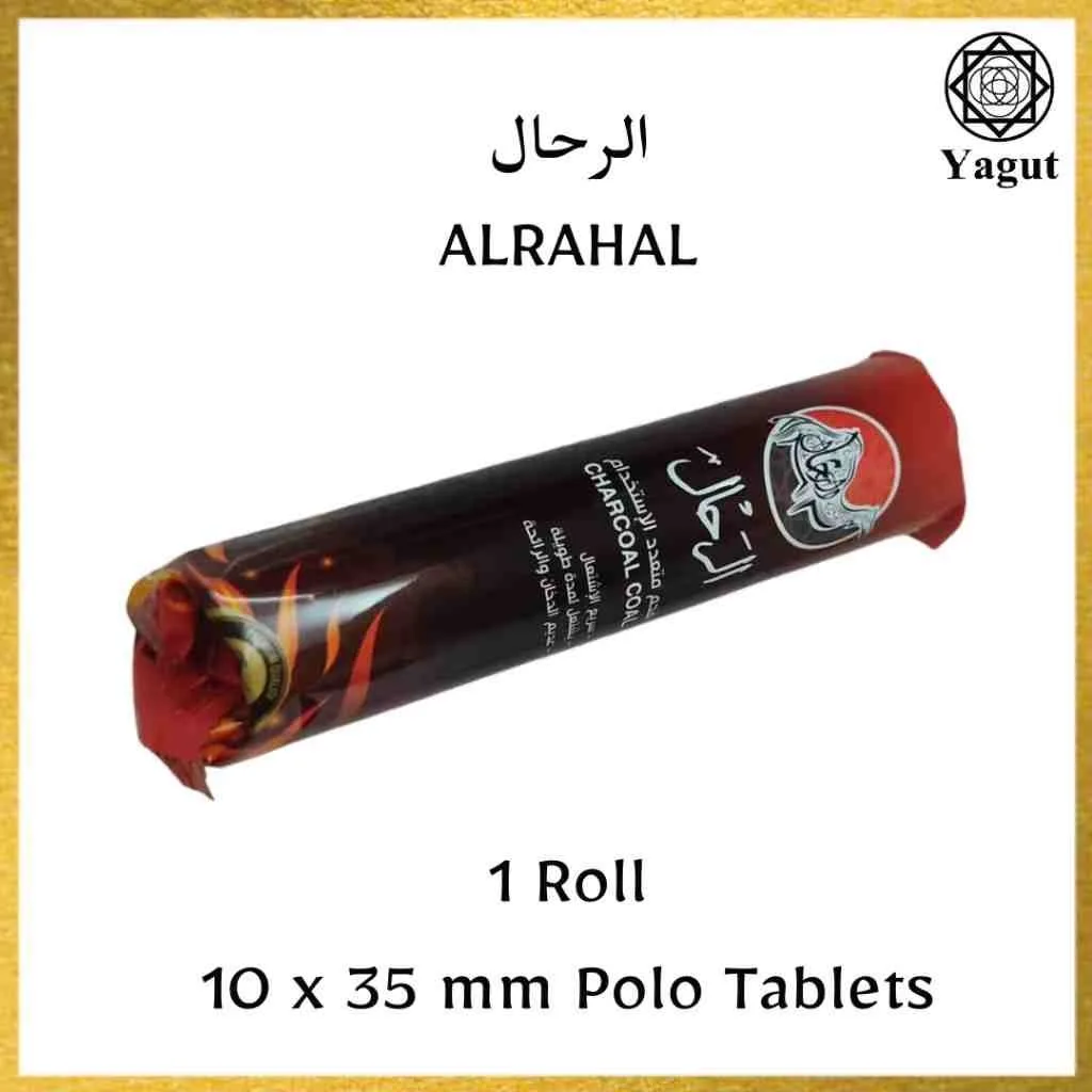 ALRAHAL Instant Charcoal 35mm Polo Tablet, Arang for Incense Burning 1 ALRAHAL Instant Charcoal 35mm Polo Tablet, Arang for Incense Burning